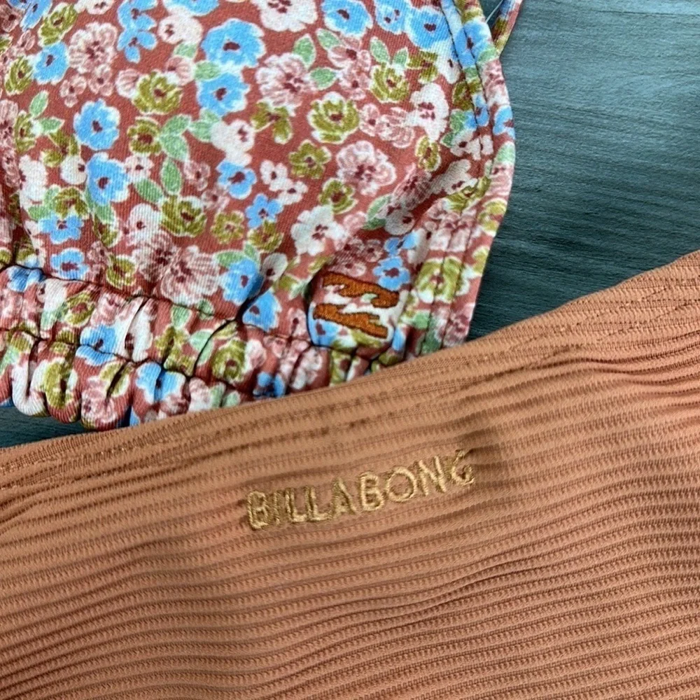 ☀️BILLABONG☀️ Chase The Sun Double Ruched Triangle TANLINES BONDI PANT BIKINI